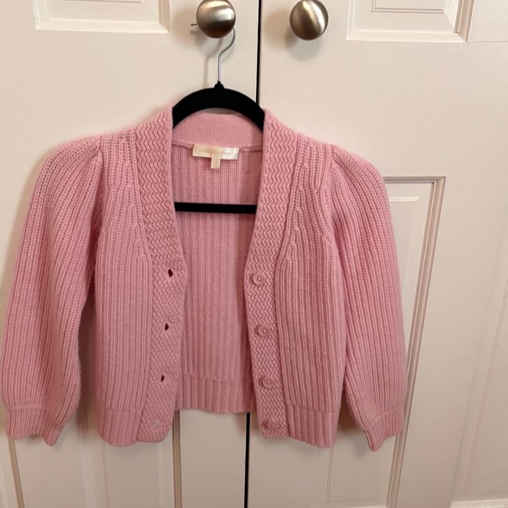 LoveShackFancy Pink Kids Cardigan